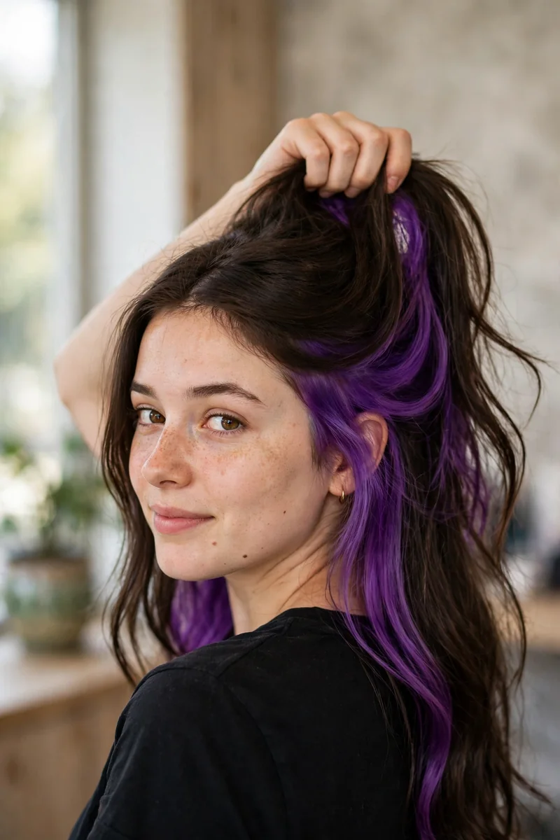 Peekaboo Hair Color