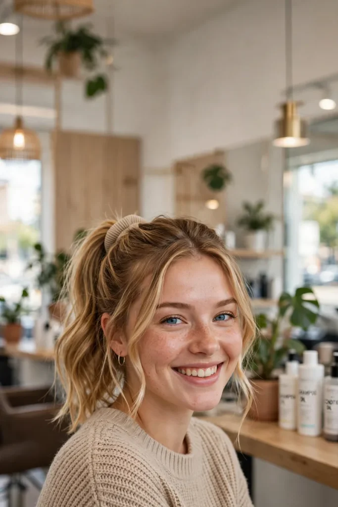 14 Ponytail Hairstyles Ideas That Take Minutes (But Look Like Hours) 2 image 345 683x1024 1